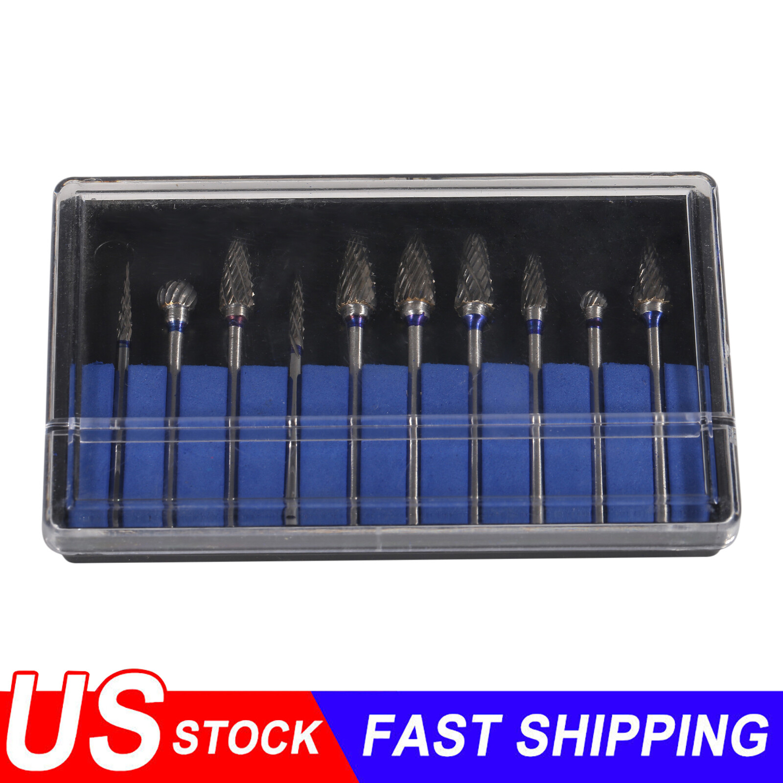 1-5 Packs Dental Lab Carbide Cutter Burs Kit Carbide Polishing Drills HP 2.35mm