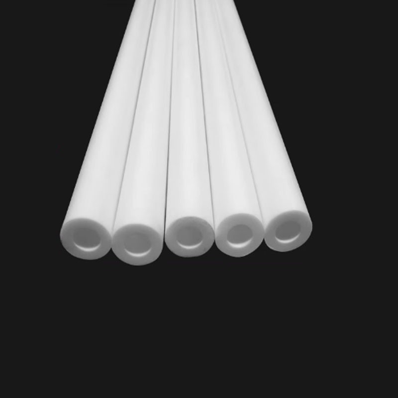 450mm Length 18/19/20/21/22/23/23.5mm OD White Color PTFE Tube Hollow Round Pipe