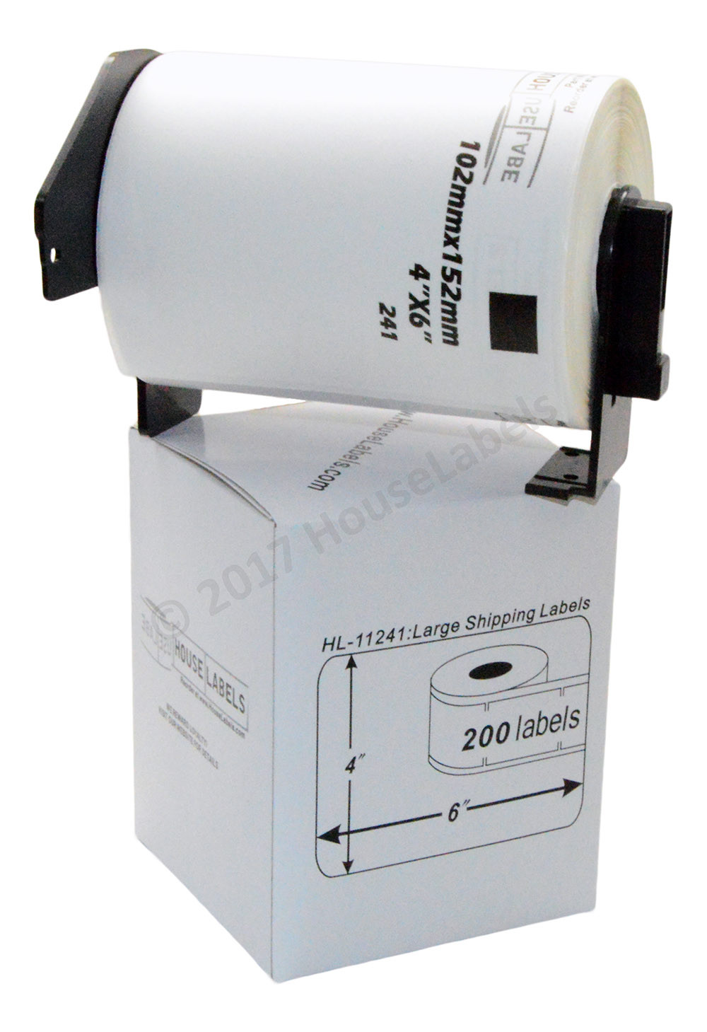 Non-OEM Fits BROTHER DK-1241 Labels (4″ x 6″) – (20) Rolls of 200 + (1) FRAME