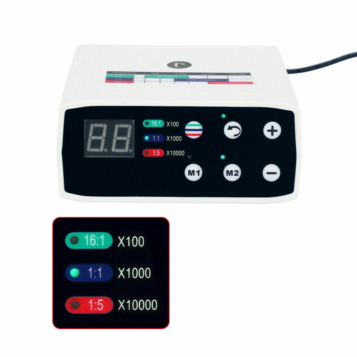 US Dental Brushless LED Electric Micro Motor 1:5 Increasing Handpiece