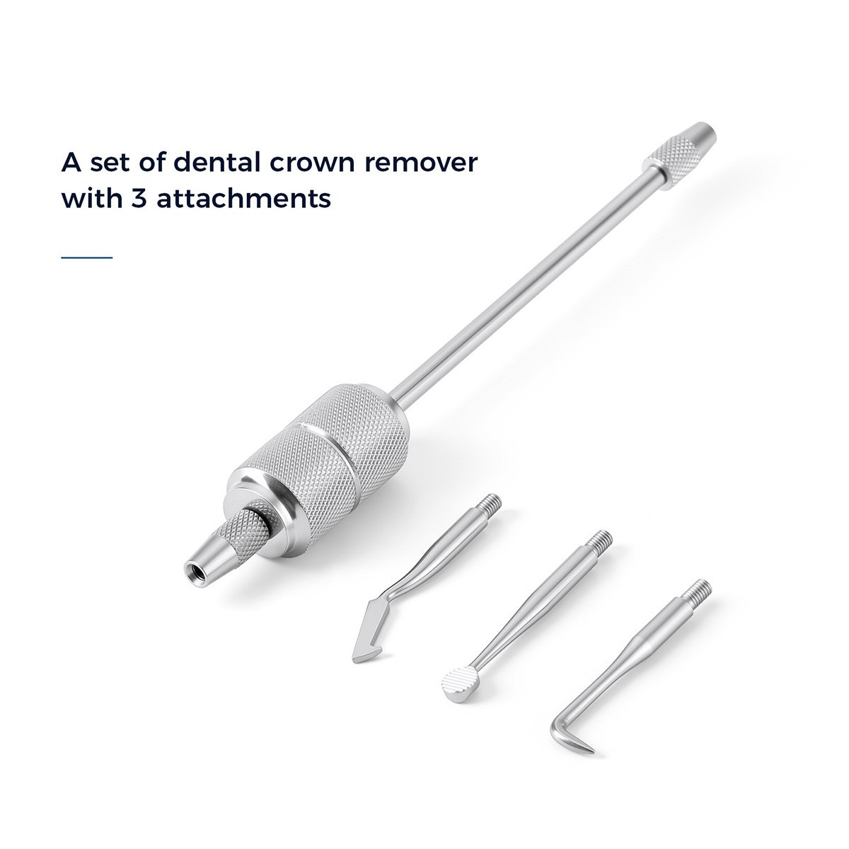 Removedor manual de coronas dentales con 3 puntas, extracción de puentes AZDENT
