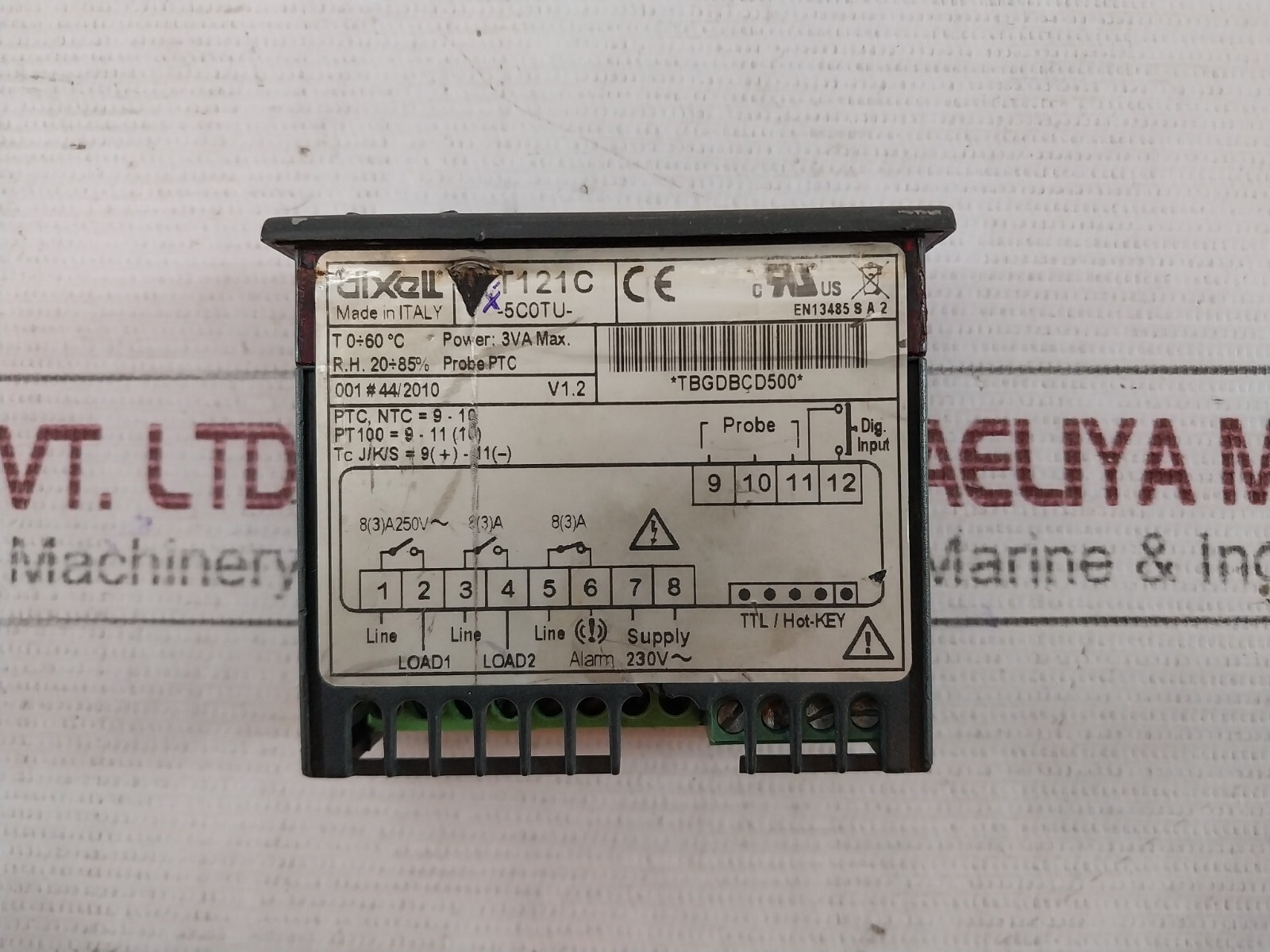 Dixell XT121C Temperature Controller -5C0TU- 3VA 230V 8(3)A 250V
