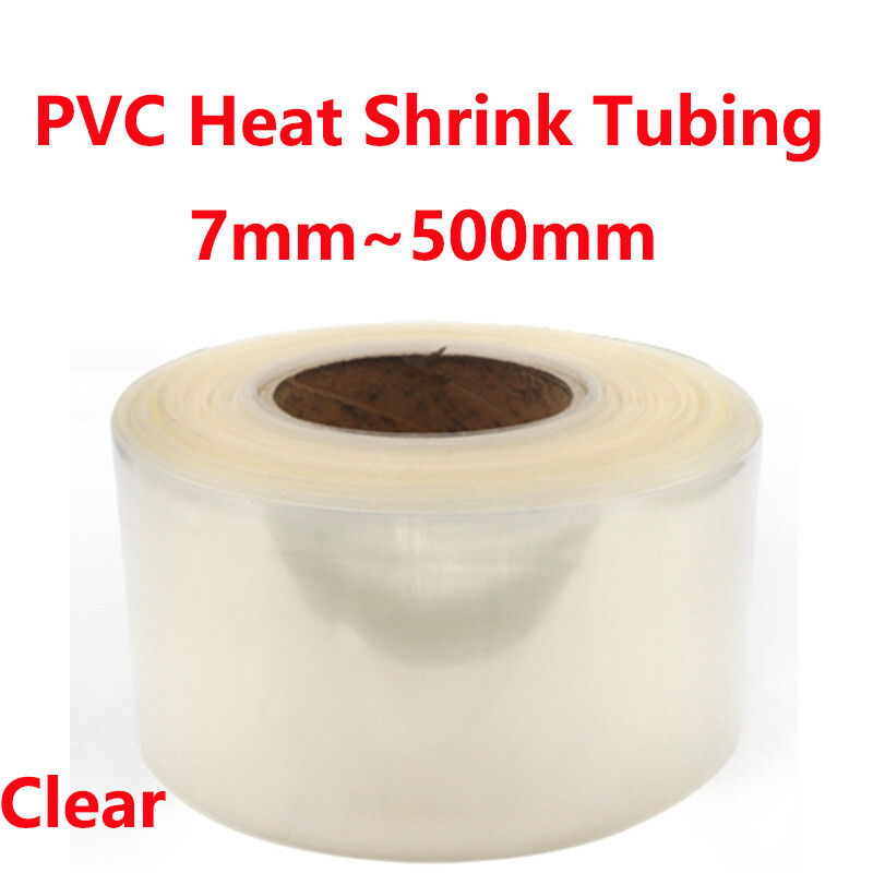 Clear 7-500mm Wide PVC Heat Shrink Tube Wrap Lipo Li-ion NiCd RC Battery Pack