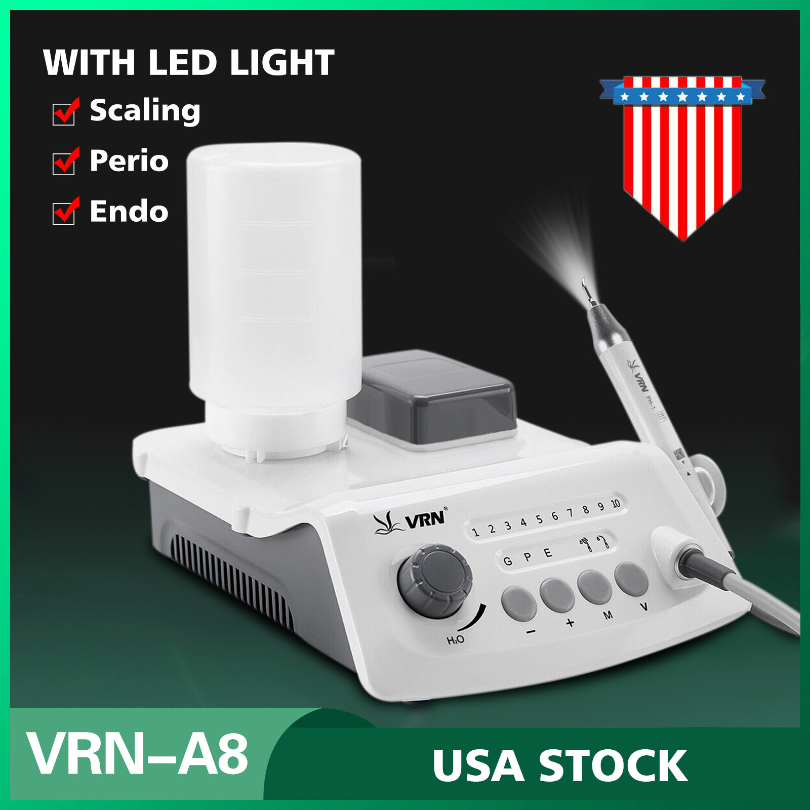 Dental LED Ultrasonic Scaler Endo Perio Scaling Wireless fit EMS Cavitron