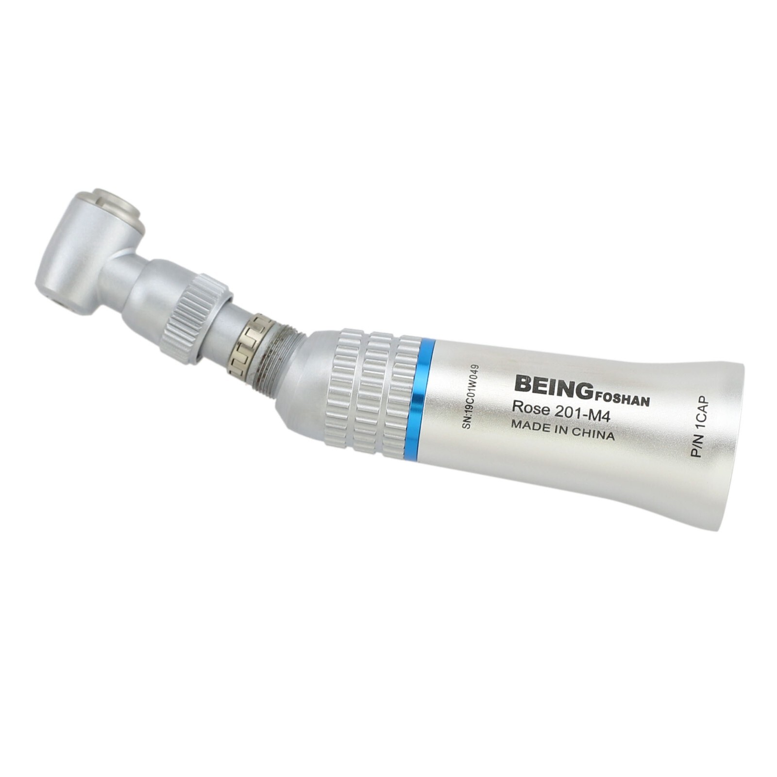 BEING Dental Push Button Contra Angle 1:1 Low Speed Handpiece 201CAP ISO E Type