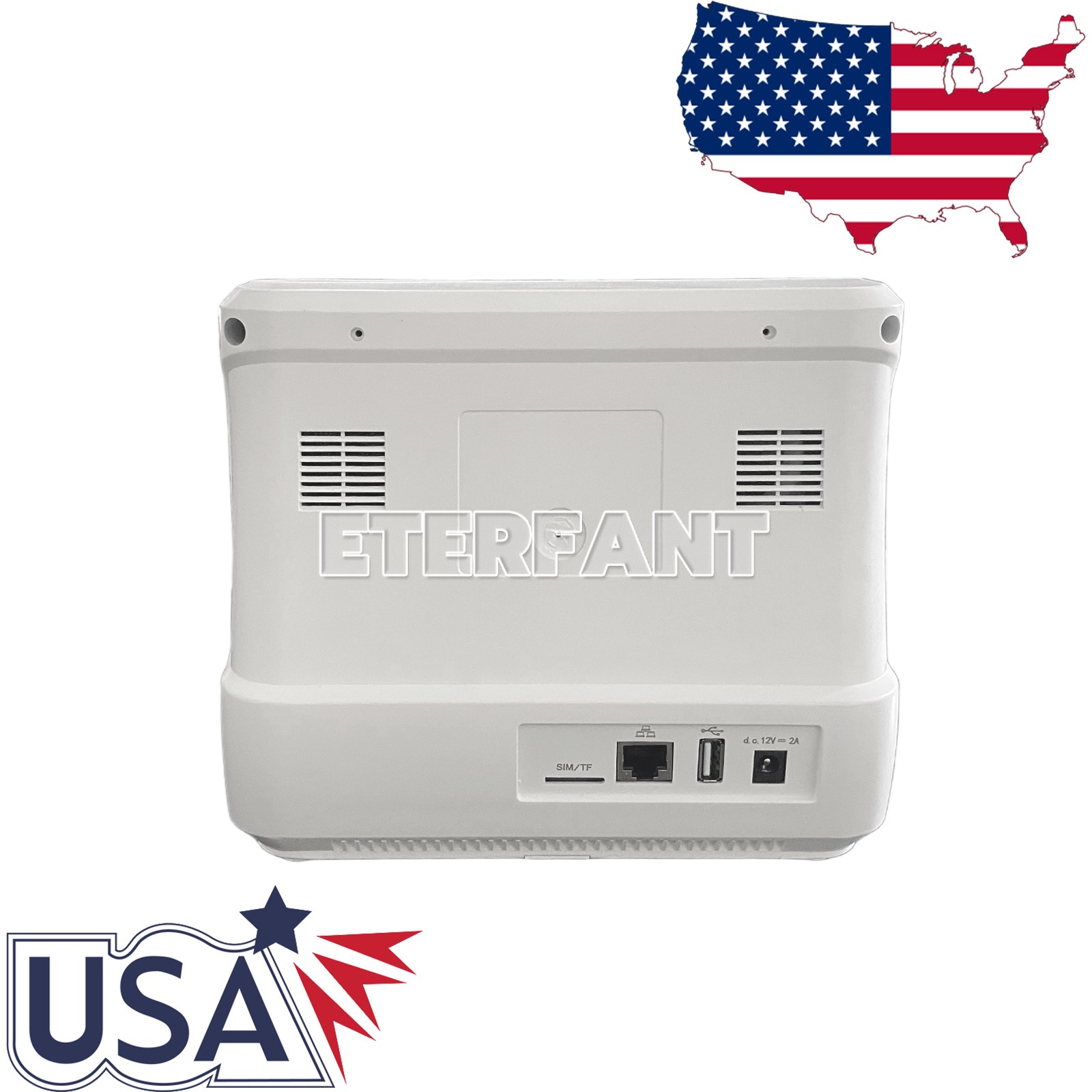 ETERFANT Patient Monitor Multi-Parameter Vital Signs ECG/NIBP/TEMP/RESP/SPO2/PR