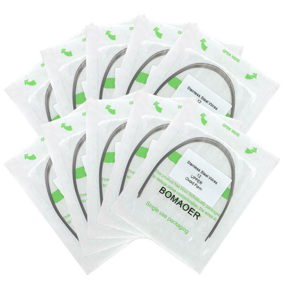 20Packs Dental Orthodontic Staineless Steel Round Arch Wire Ovoid Form 012 Upper