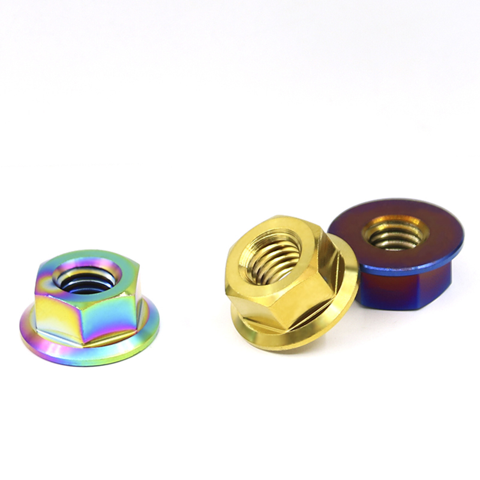 Titanium Nut Flange Hex Nuts for Bike Motorcycle Car M5 M6 M8 M10 M12 M14 M16