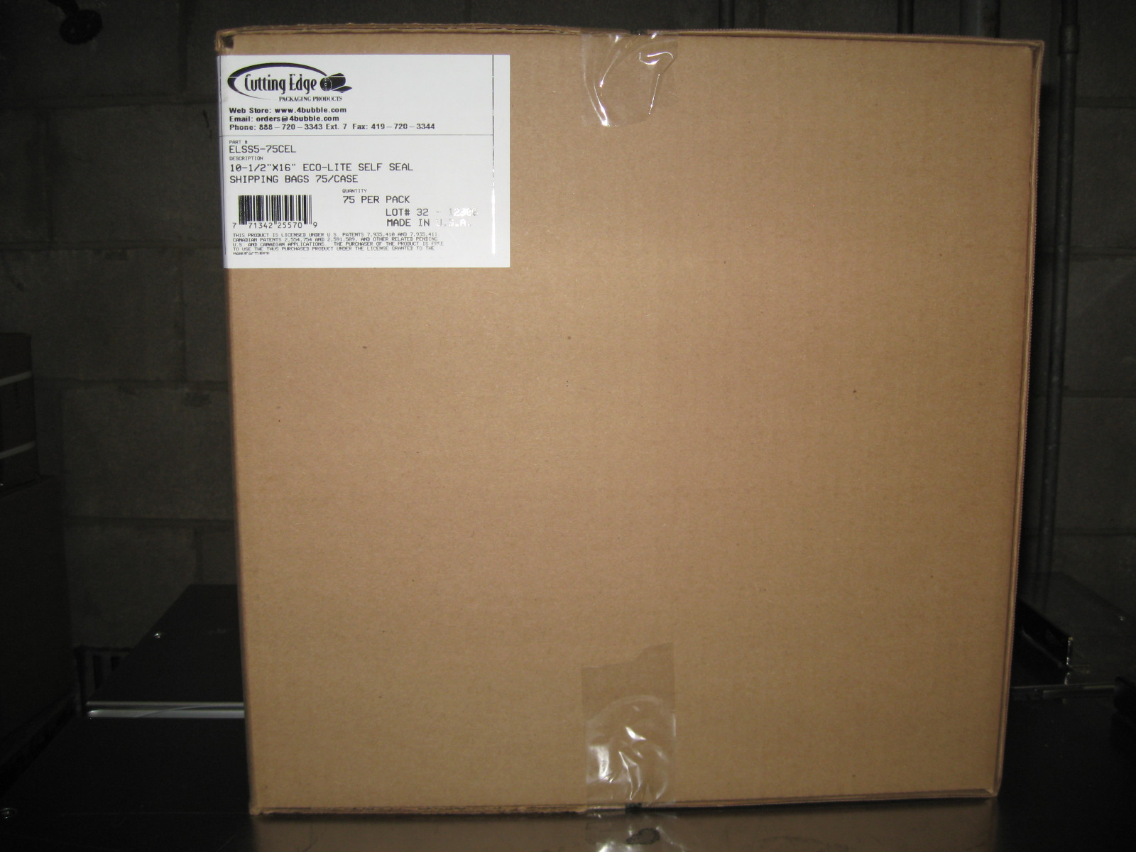 100 #5 Ecolite Kraft Bubble Mailers, 10.5″ x 16″