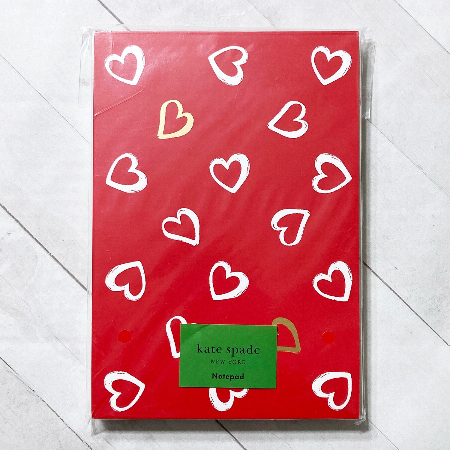 Kate Spade Notepad Hearts 100 pgs 7×4.75 CHOOSE