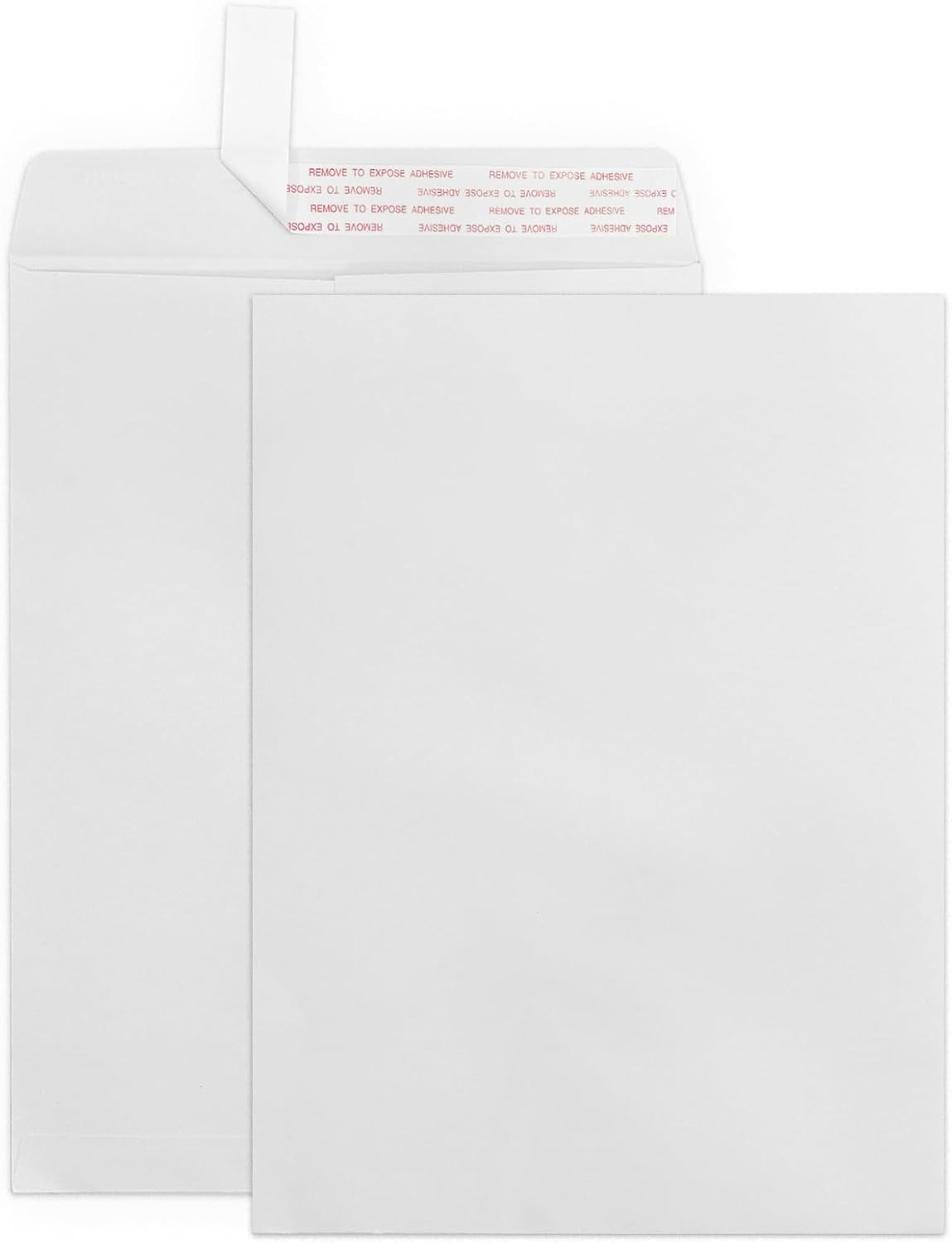 Geofun 9X12 Catalog Envelopes Self Seal 25 Pack, Large White Mailing Envelopes 9