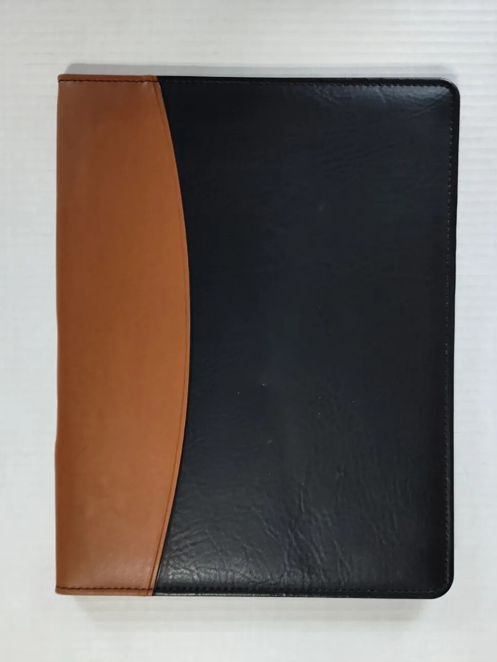 Hazel Portfolio Document Holder Easy Open Black Brown Made In USA