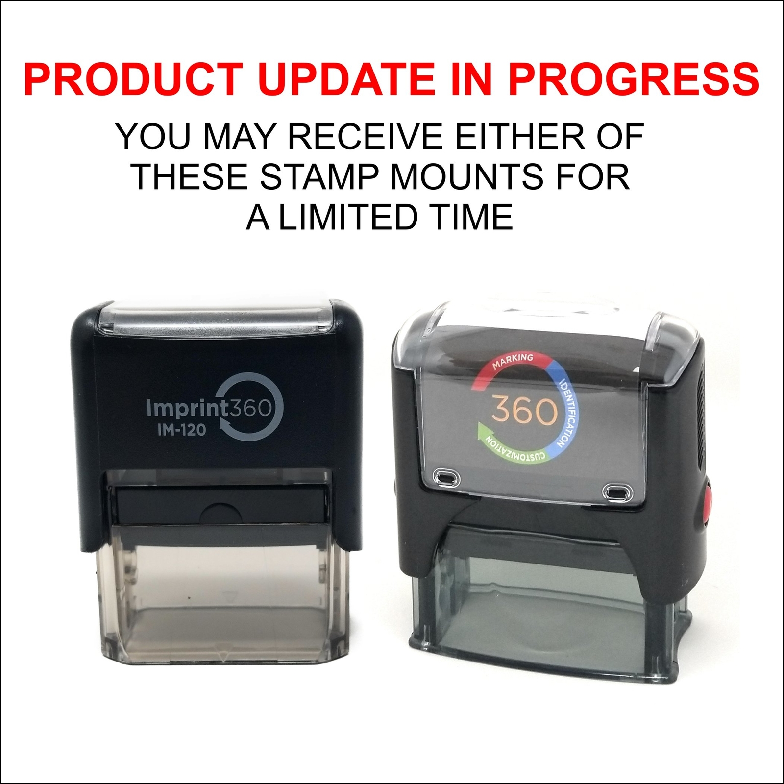 Heavy Duty Self-Inking Stamp Client Copy Design Red Ink Laser Engraved