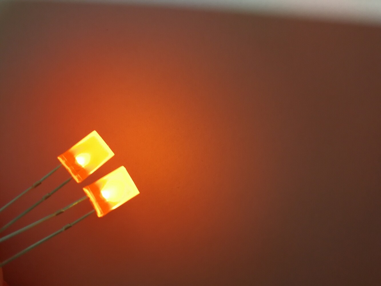250pcs, 2x5x7mm Orange Diffused Rectangle 2x5x7 mm Rectangular LED Light Leds