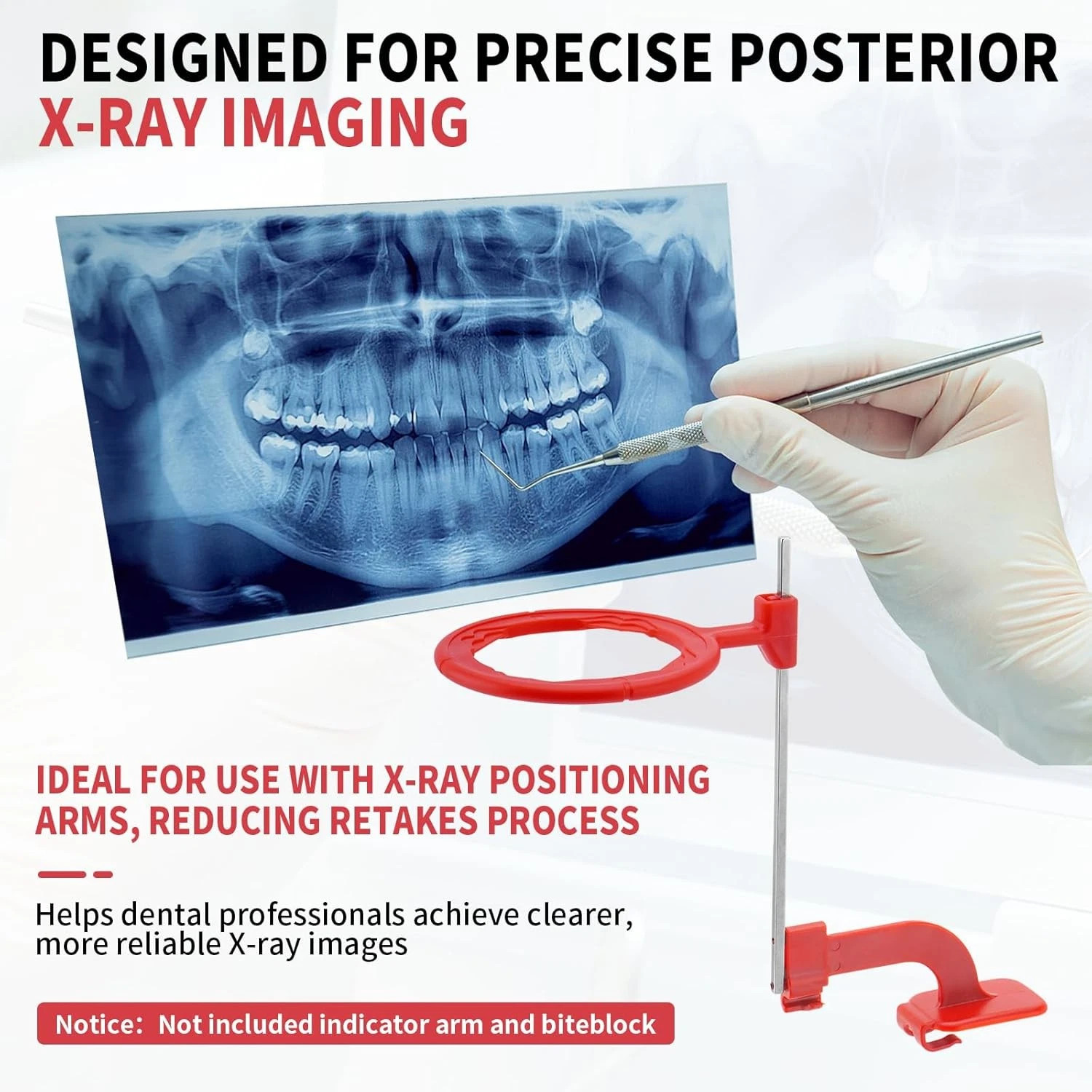 Dental X-Ray Aiming Ring Bitewing/Anterior/Posterior Arm Digital Sensor Holder U