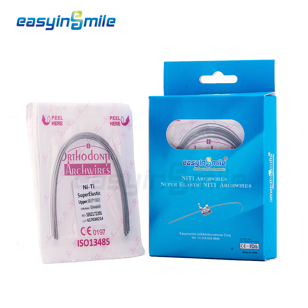 100pcs Dental Orthodontic NITI Arch Wires round natural super elastic Wire 16/20