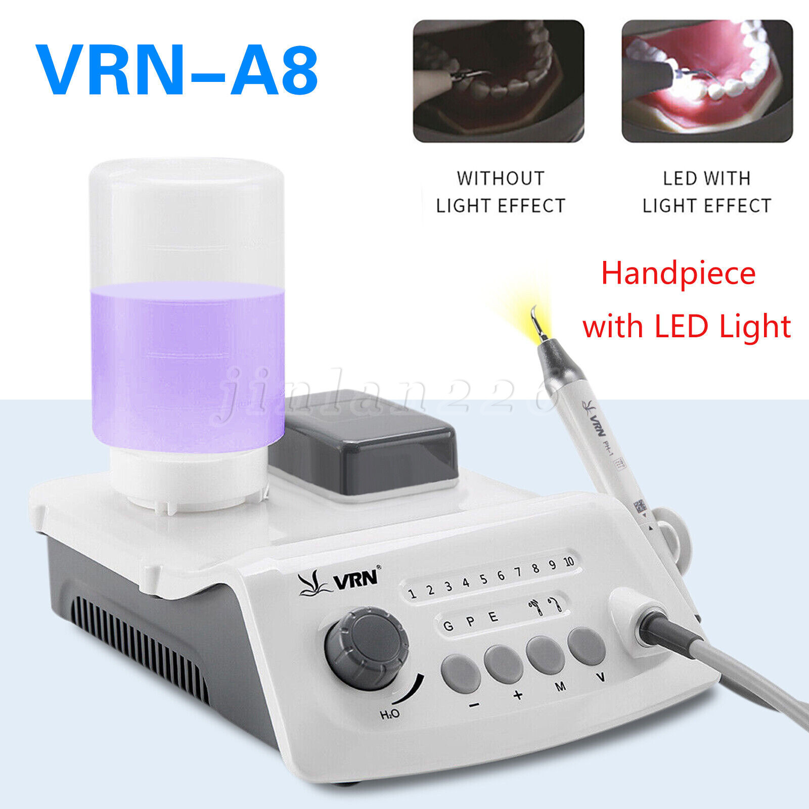 LED Dental Ultrasonic Piezo Scaler Handpiece Bottle Fit EMS Cavitron /Handpiece