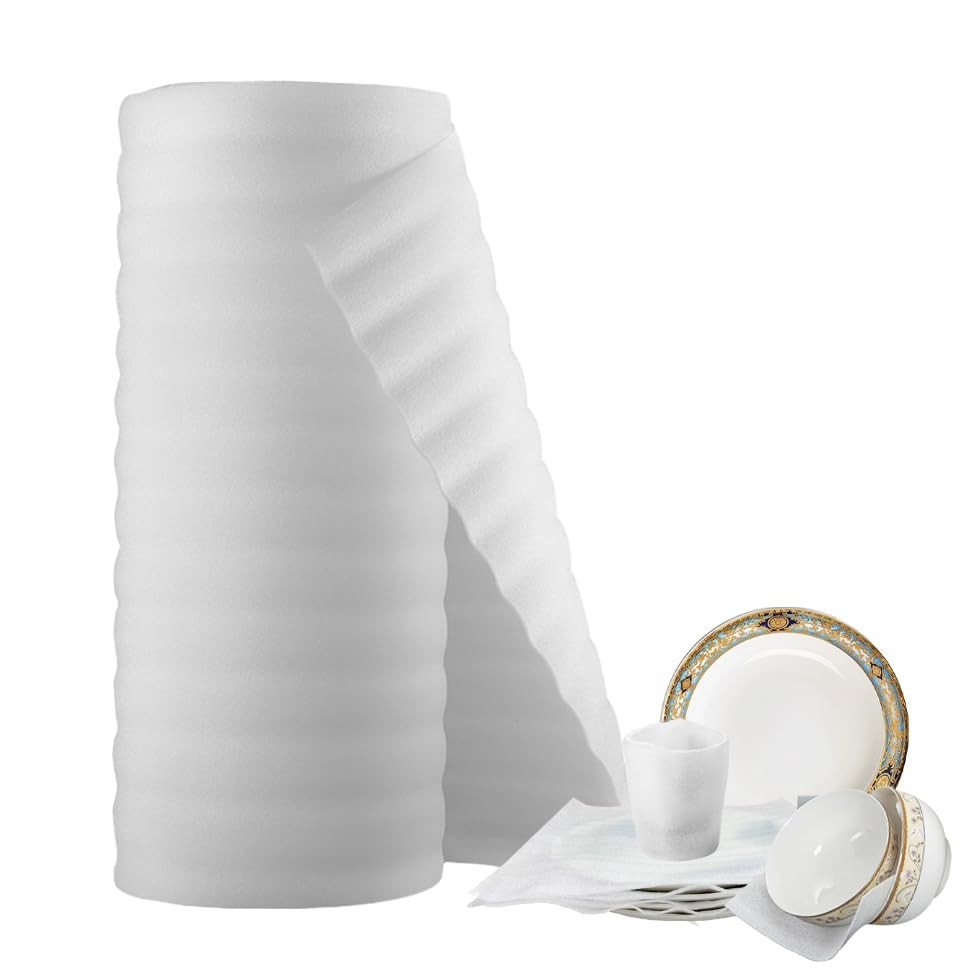 11.5 inch x 33 FT Foam Wrap Packing Roll Cushioning Sheets for Fragile Items