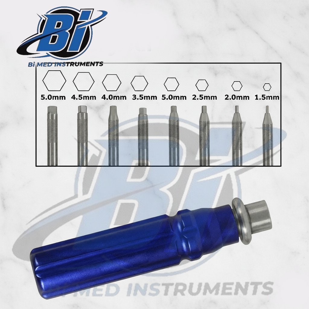 Orthopedic Bone Screwdriver Set With Quick Coupling Handle Surgical Instruments