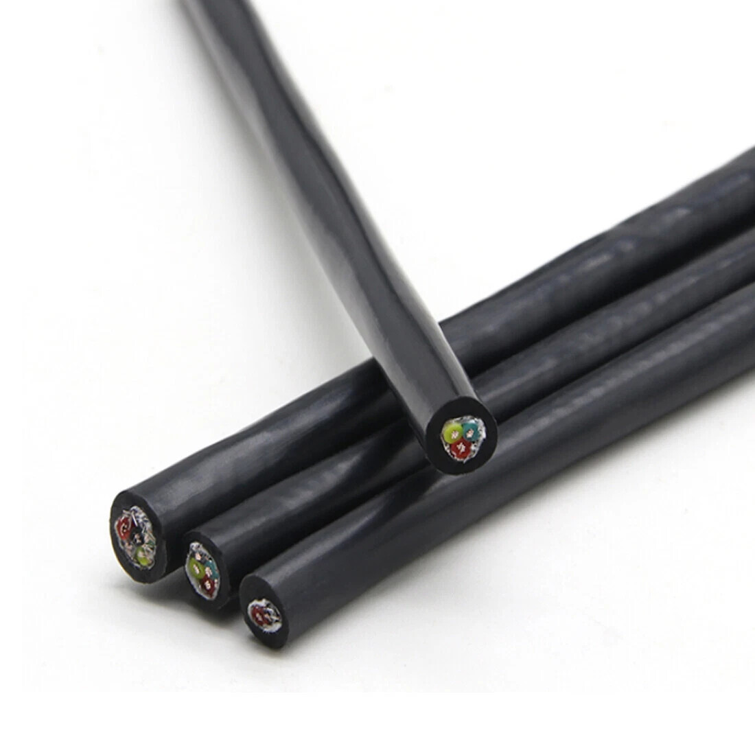Multi-Core Flexible Silicone Screened Cable 0.3-2.5mm² Shielded Wire 2-6 Cores