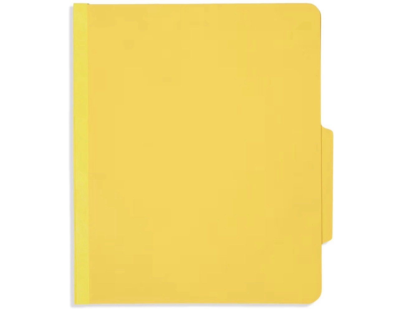 10 Blue Summit Supplies Classification Folders, 1-Divider, Letter Yellow