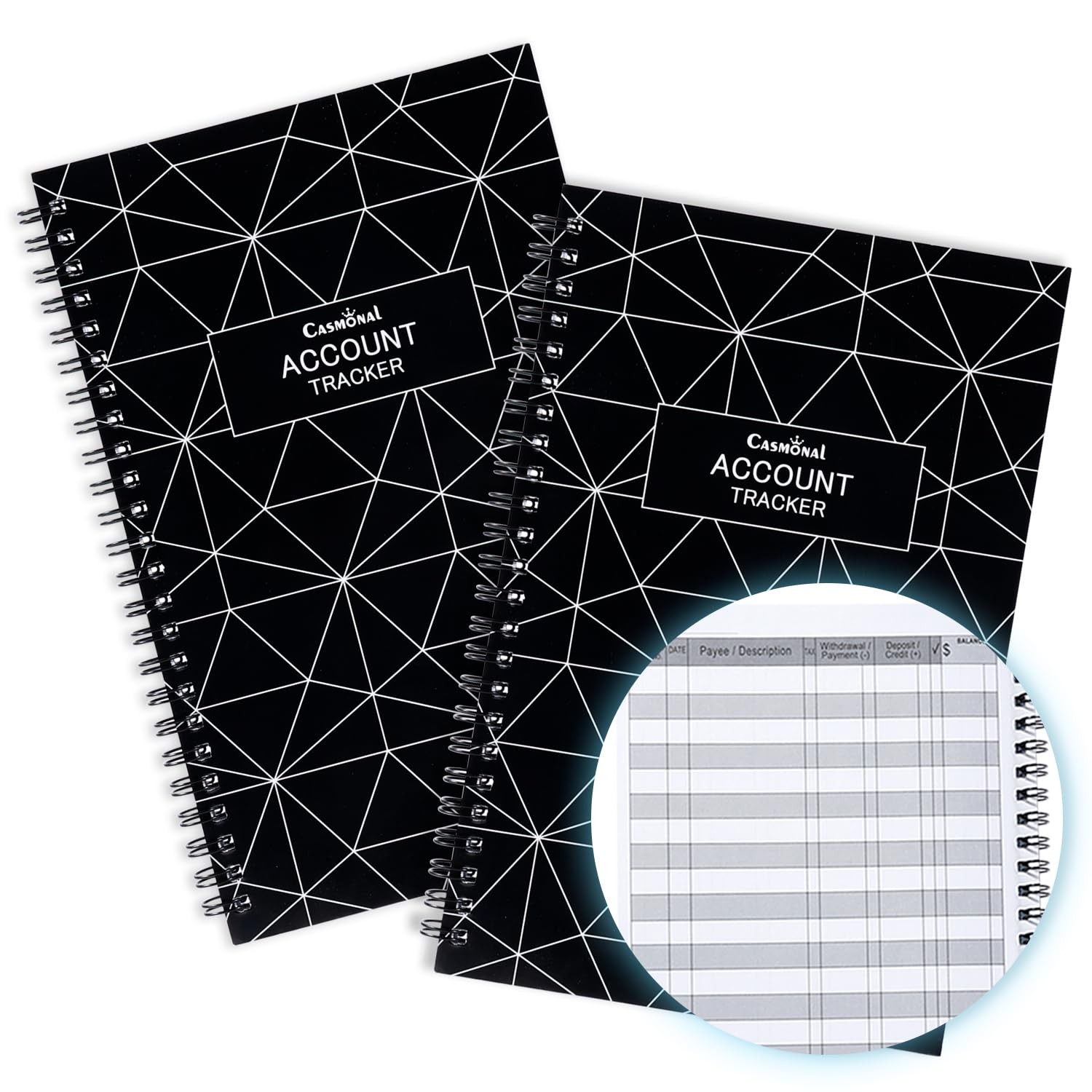 A6 Big Checkbook Register, Check Registers for Personal, Check Book Register