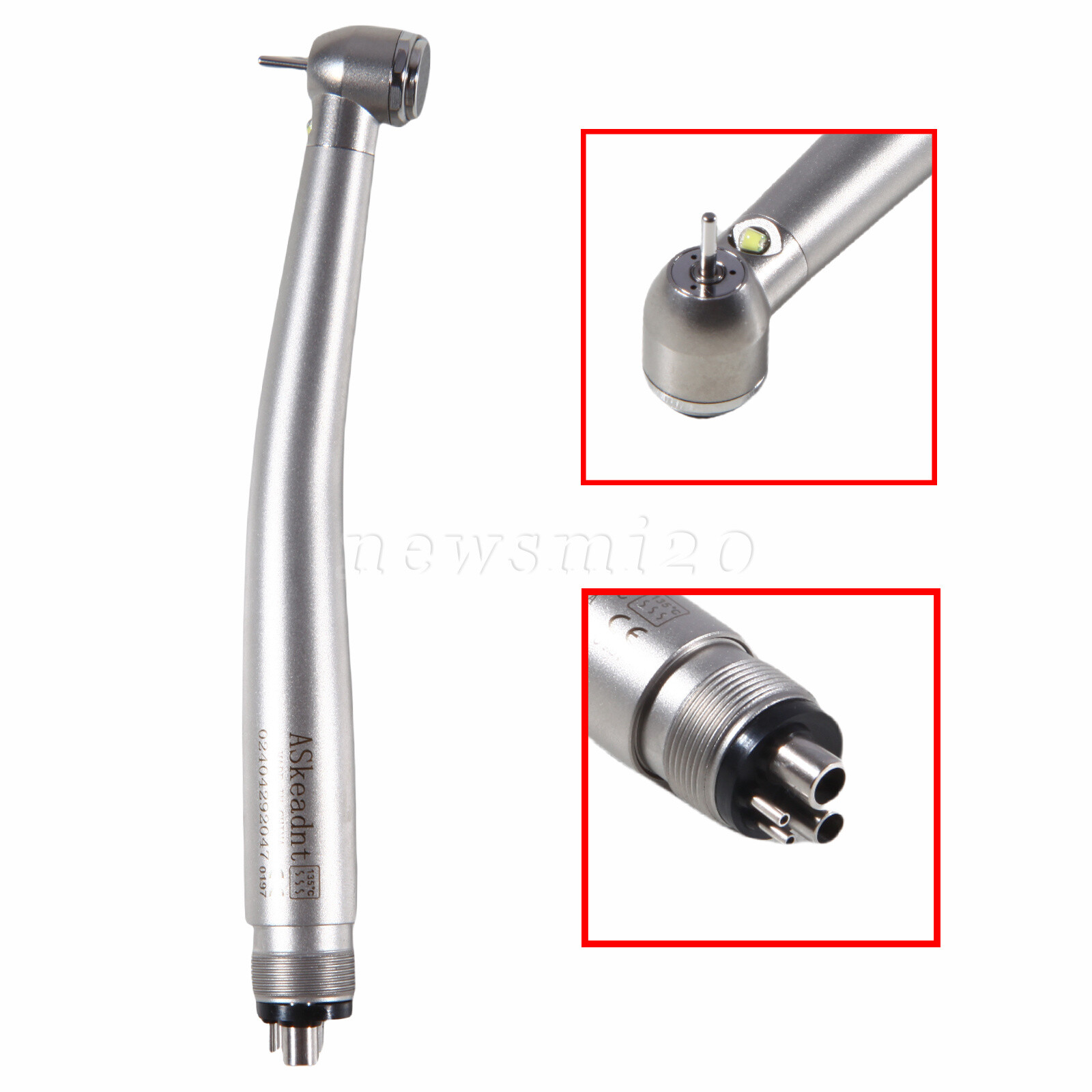 NSK Style Dental Fiber Optic LED E-generator Handpiece Triple 2HOLES/4HOLES ASk