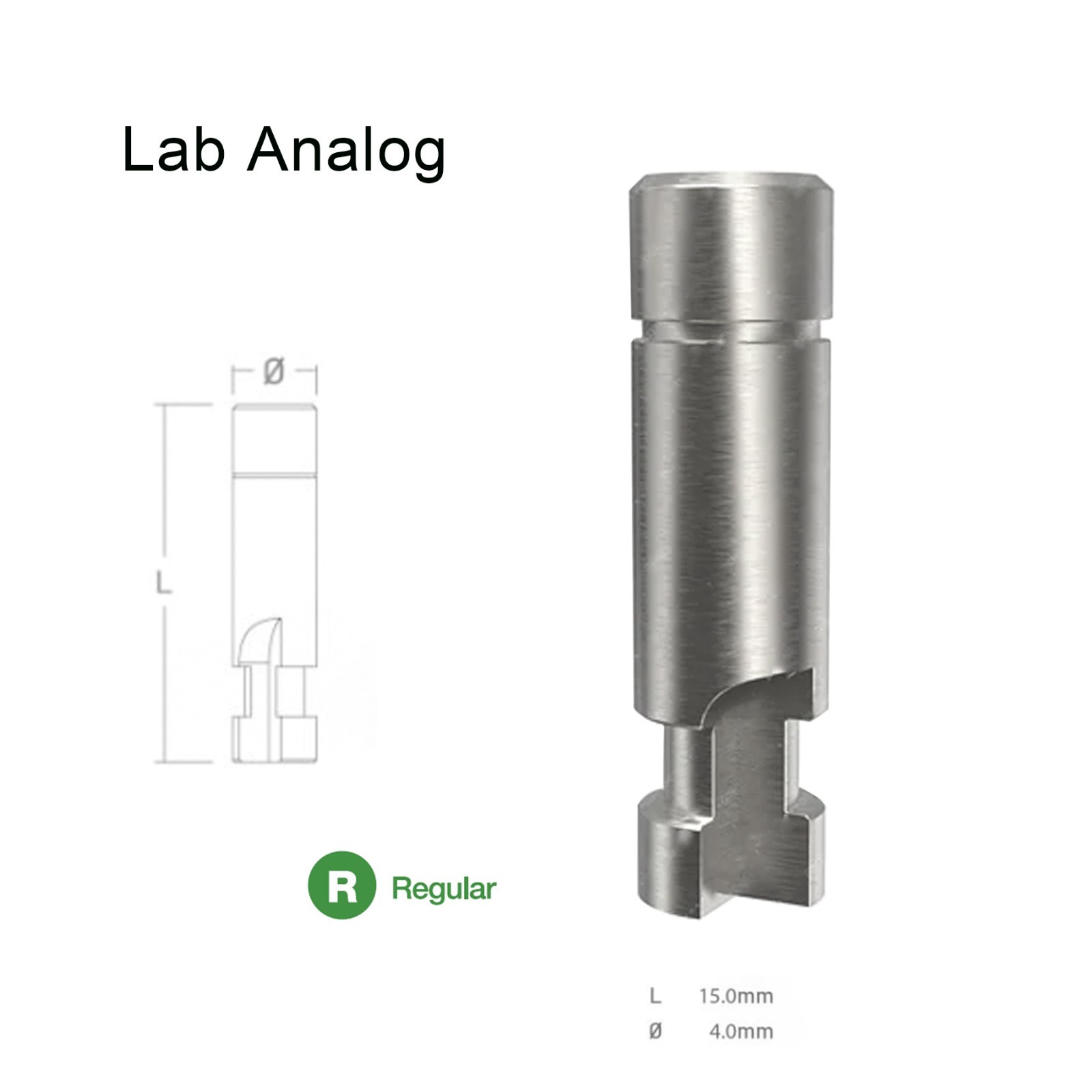 Dental DIO UFII Regular Straight Healing Abutment Impression Coping Zest locator