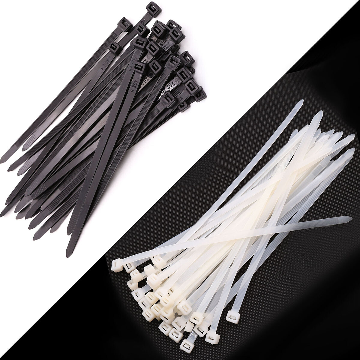 Plastic Cable Zip Ties Width 4mm/Long 100 120 200 250 300mm Nylon Tie Wraps UV