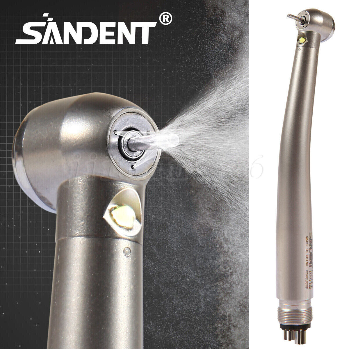 NSK Style Dental Fiber Optic LED E-generator high speed handpiece 4 HOLE Turbine