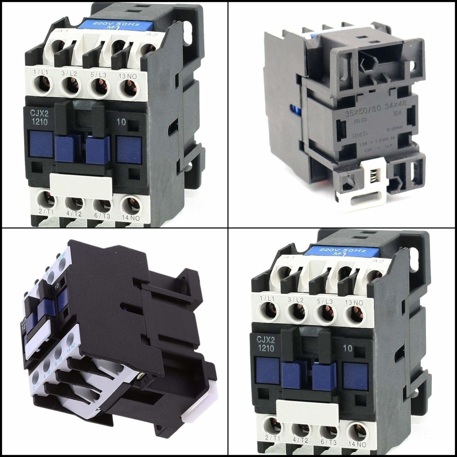 XMHF CJX2-1210 220V 25A 50/60HZ Coil Normally Open 3 Pole AC Contactor