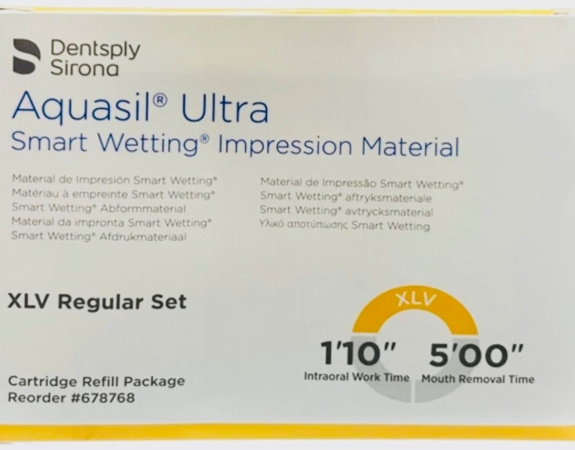 Dentsply 678768 Aquasil Ultra Extra Low Viscosity Regular Set 50 mL 4/Pk
