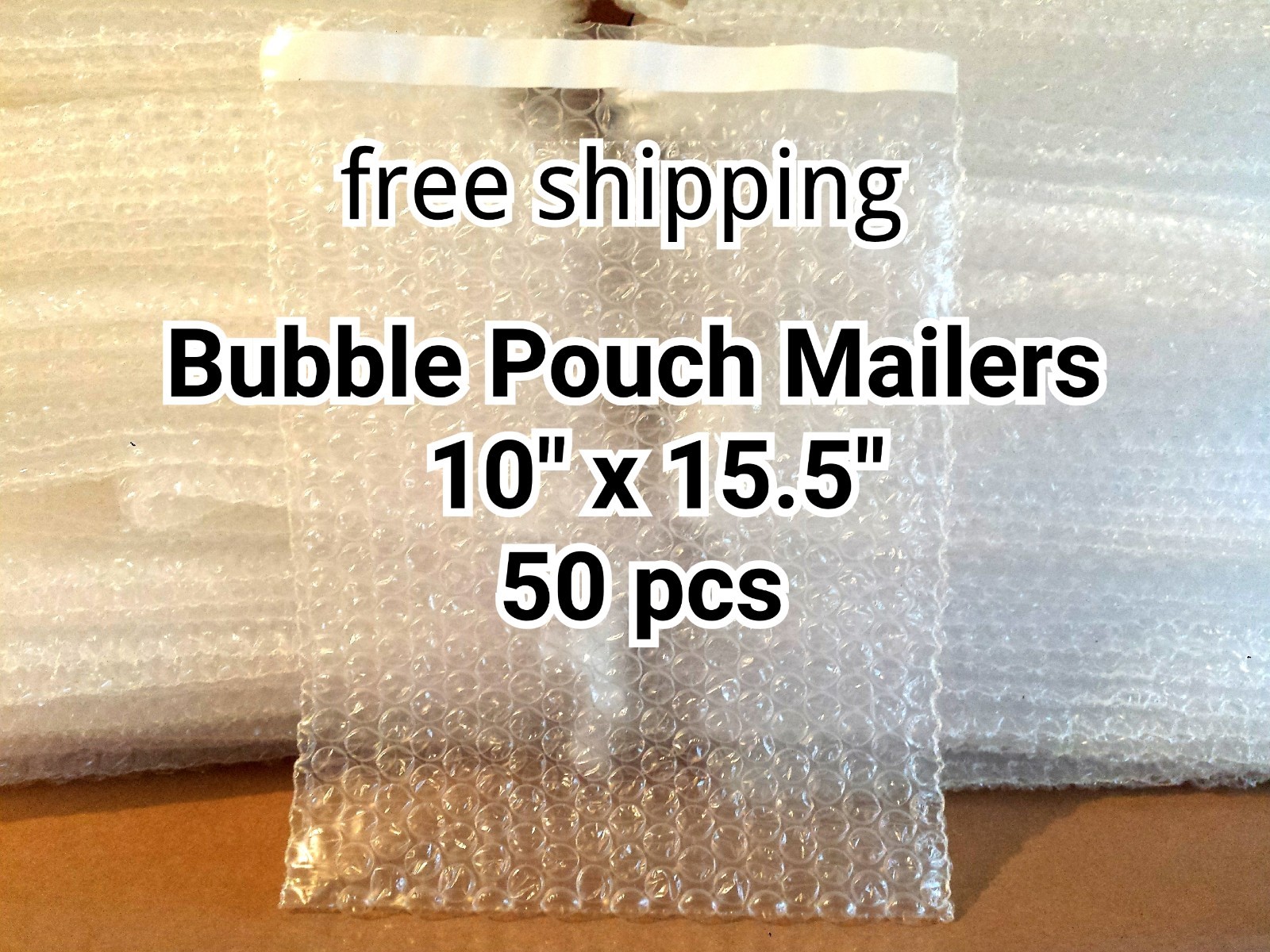 50X 10″ x 15.5″ BUBBLE OUT BAGS POUCHES SELF SEAL MAILERS BAGS WRAP CLEAR