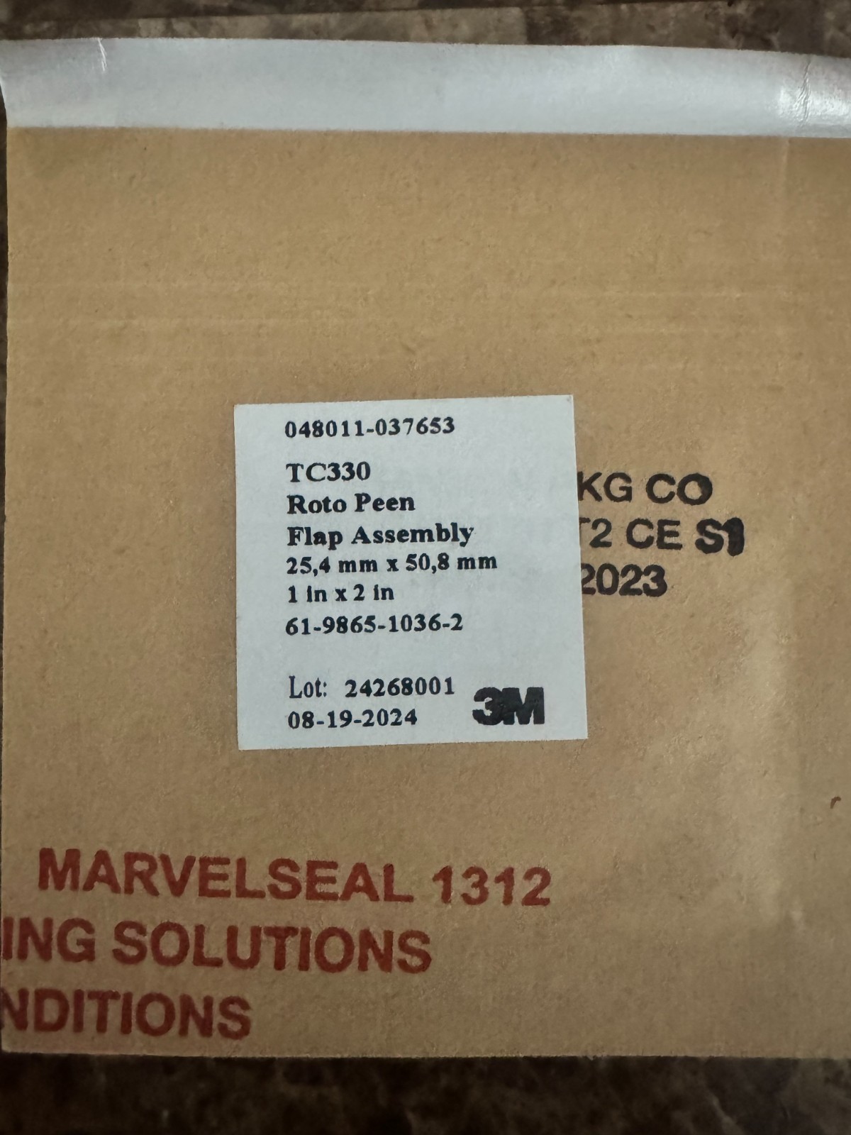 3M TC330 Roto Peen Flap Assembly 048011-03760 1 X 2 Inches