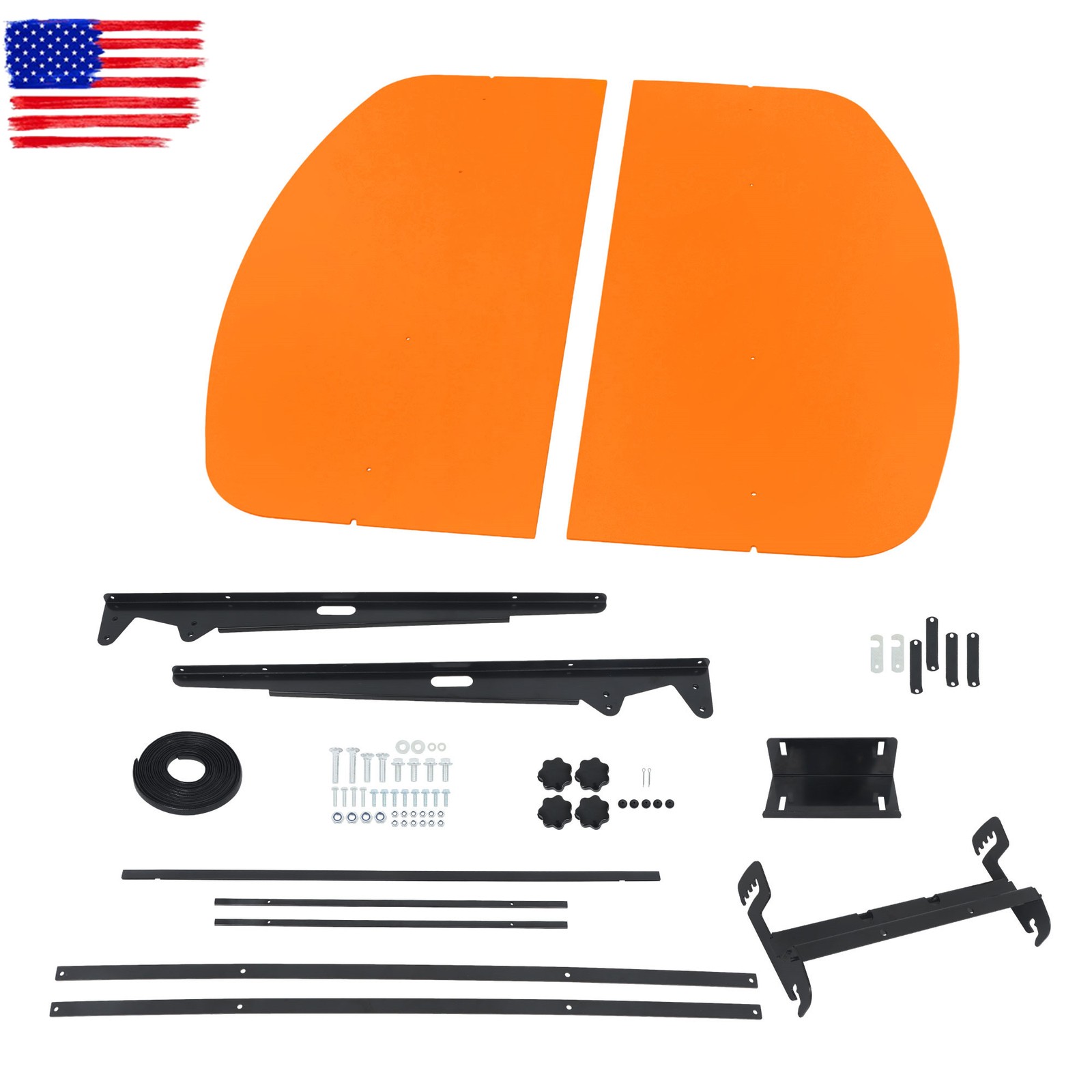 Tractor & Mowers Top Canopy 52″× 52″ For 2″ x 2″ or 2″ x 3″ Rops Umbrella Orange