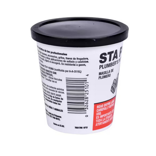 Sta-Put Plumber’s Putty 14 oz. – Durable Leak-Proof Sealant for Plumbing Repair