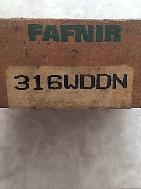 NEW IN BOX Fafnir Ball Bearing 316WDDN New Old Stock 80mm Bore 170mm Outside Dia