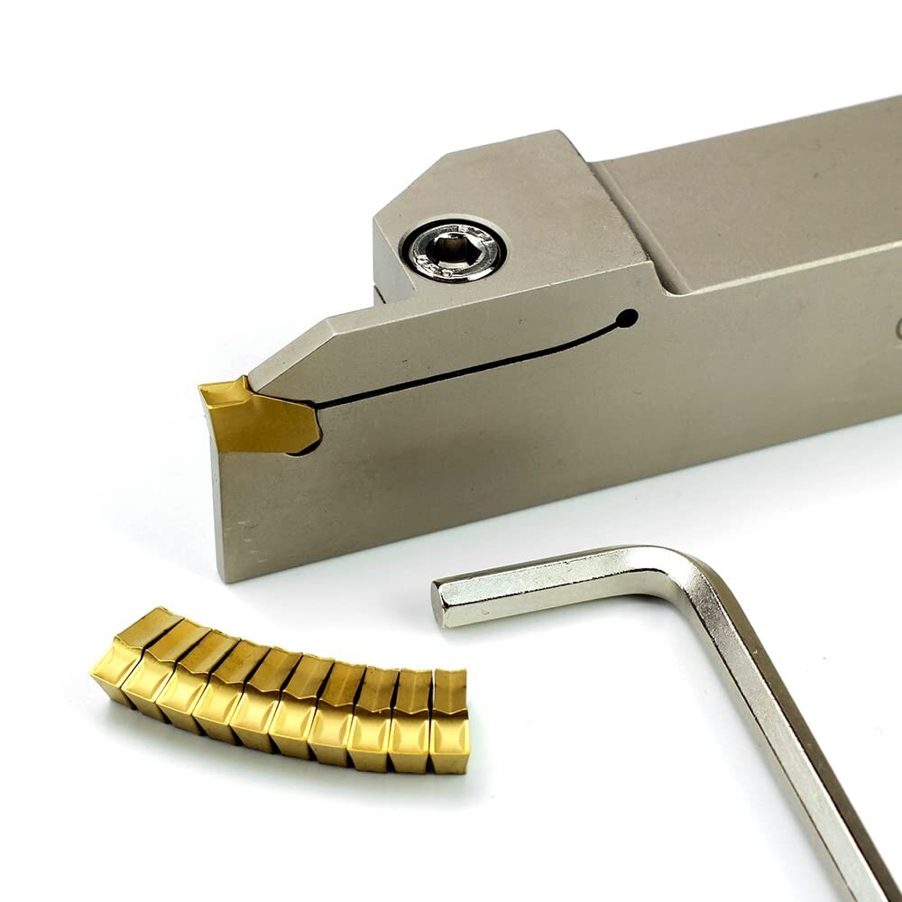 1″x1″Shank Heavy Duty Indexable Lathe Grooving Parting Cut-Off Holder with 10