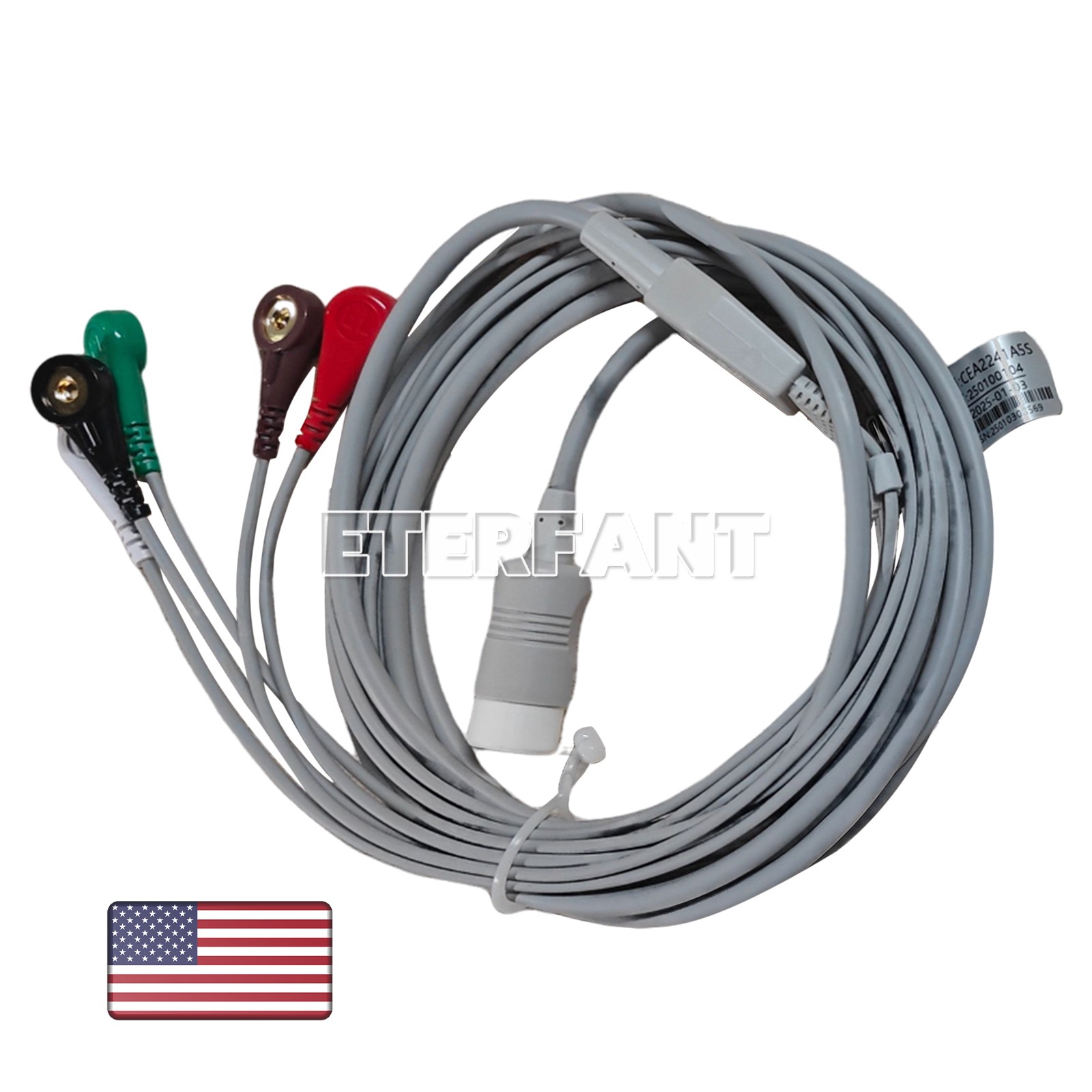ETERFANT Patient Monitor Multi-Parameter Vital Signs ECG/NIBP/TEMP/RESP/SPO2/PR