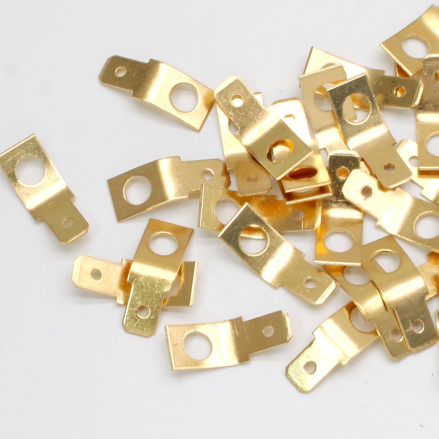 25 Pcs 1/4 Inch Male Tab Non Insulated Solderless Disconne Number of Items: 25