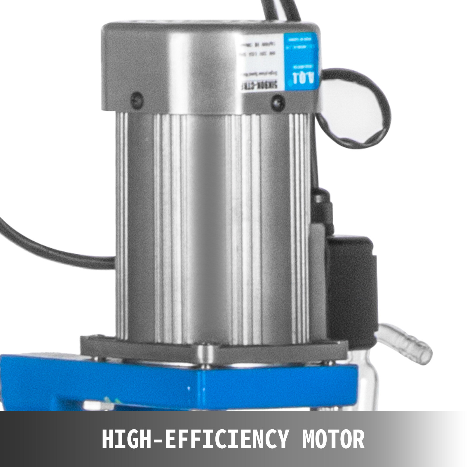 5L Jacketed Glass Reactor 110V Reaction Vessel 100w Digital 0-1200r/min US