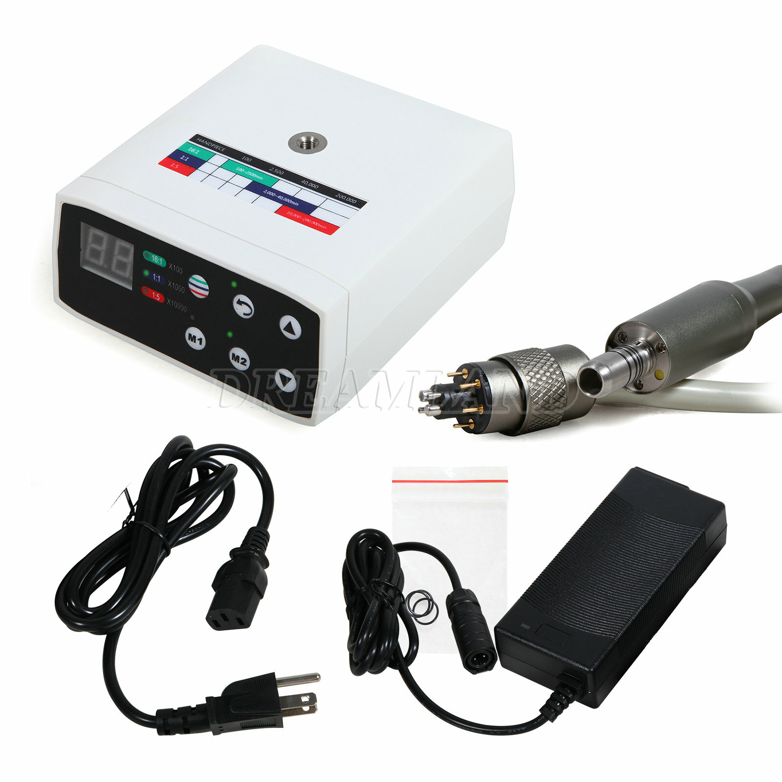 USA Dental LED Brushless Electric Micromotor Internal Spray Fit NSK 1:1/1:5/16:1