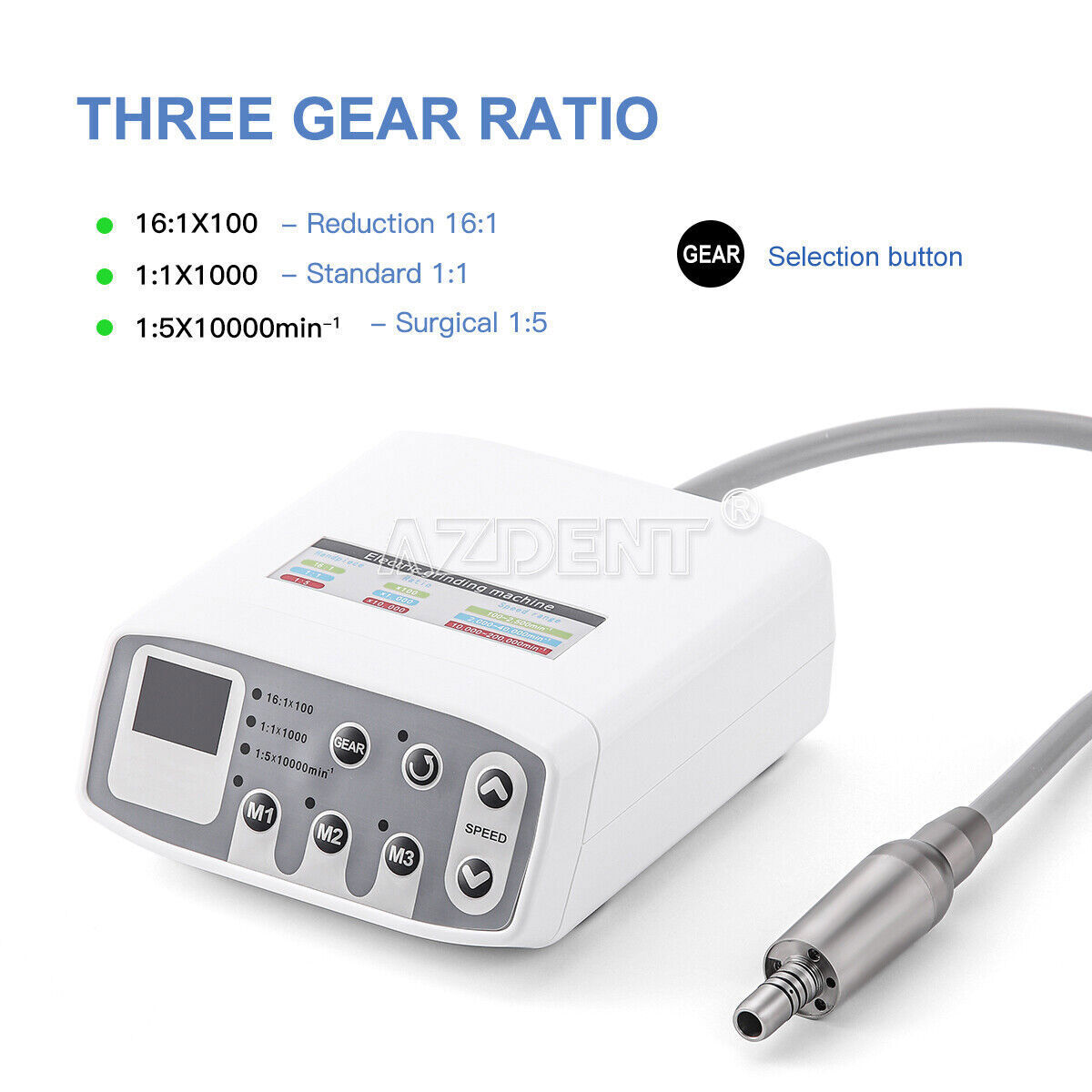 Dental Brushless LED Fiber Electric Micro Motor/1:1/1:5/1:4.2 LED Handpiece