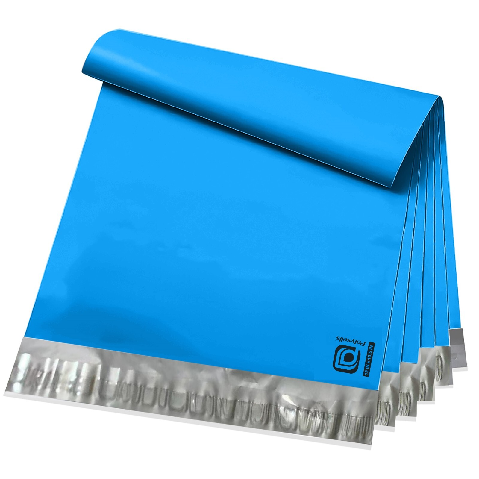 500 12×15.5 Poly Mailers Envelopes Self Sealing Shipping Mailers Blue POLYSELLS