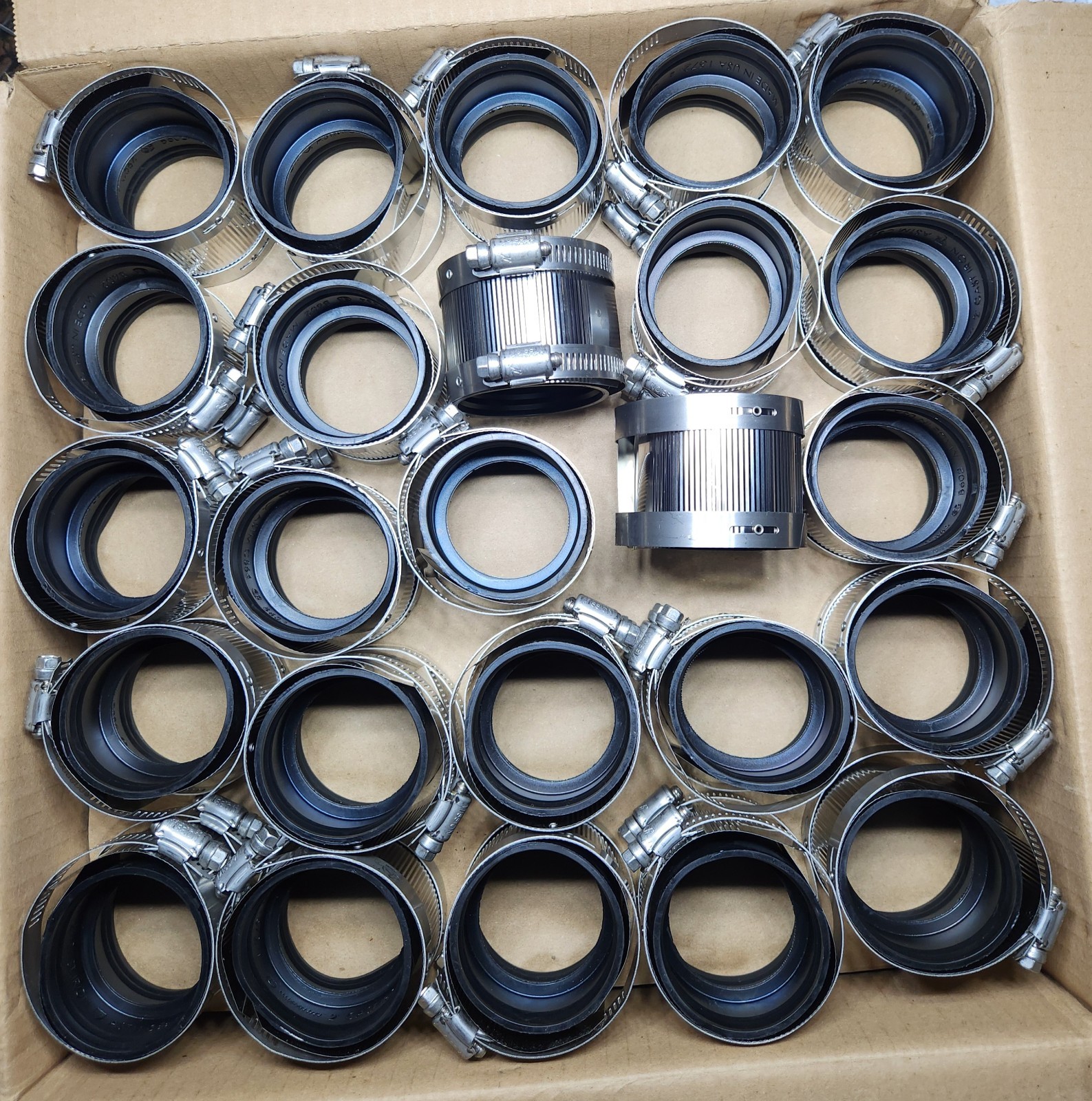 “ON SALE DAY ” 2″ NO HUB COUPLING ONLY SALE BOX OF 100 PCS.