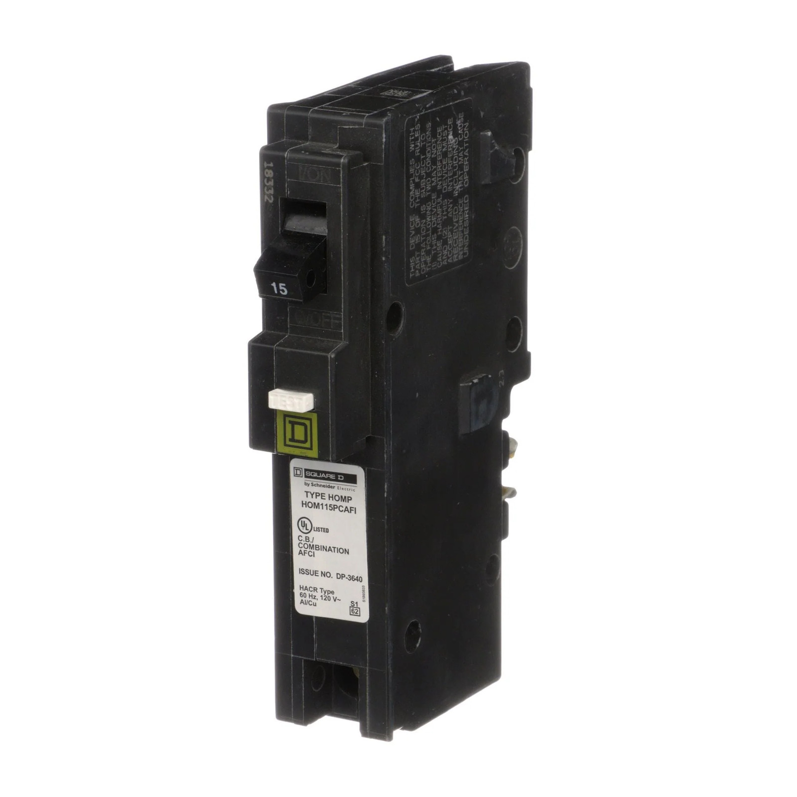 HOM115PCAFI – Square D Homeline – Arc Fault (AFCI) Circuit Breaker