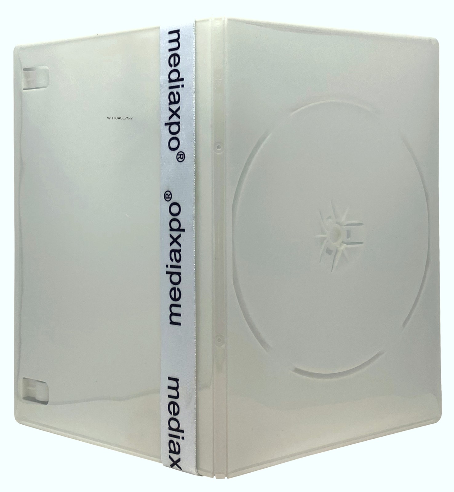 25 SLIM Solid White Color Single DVD Cases 7MM & 100 OPP Bags