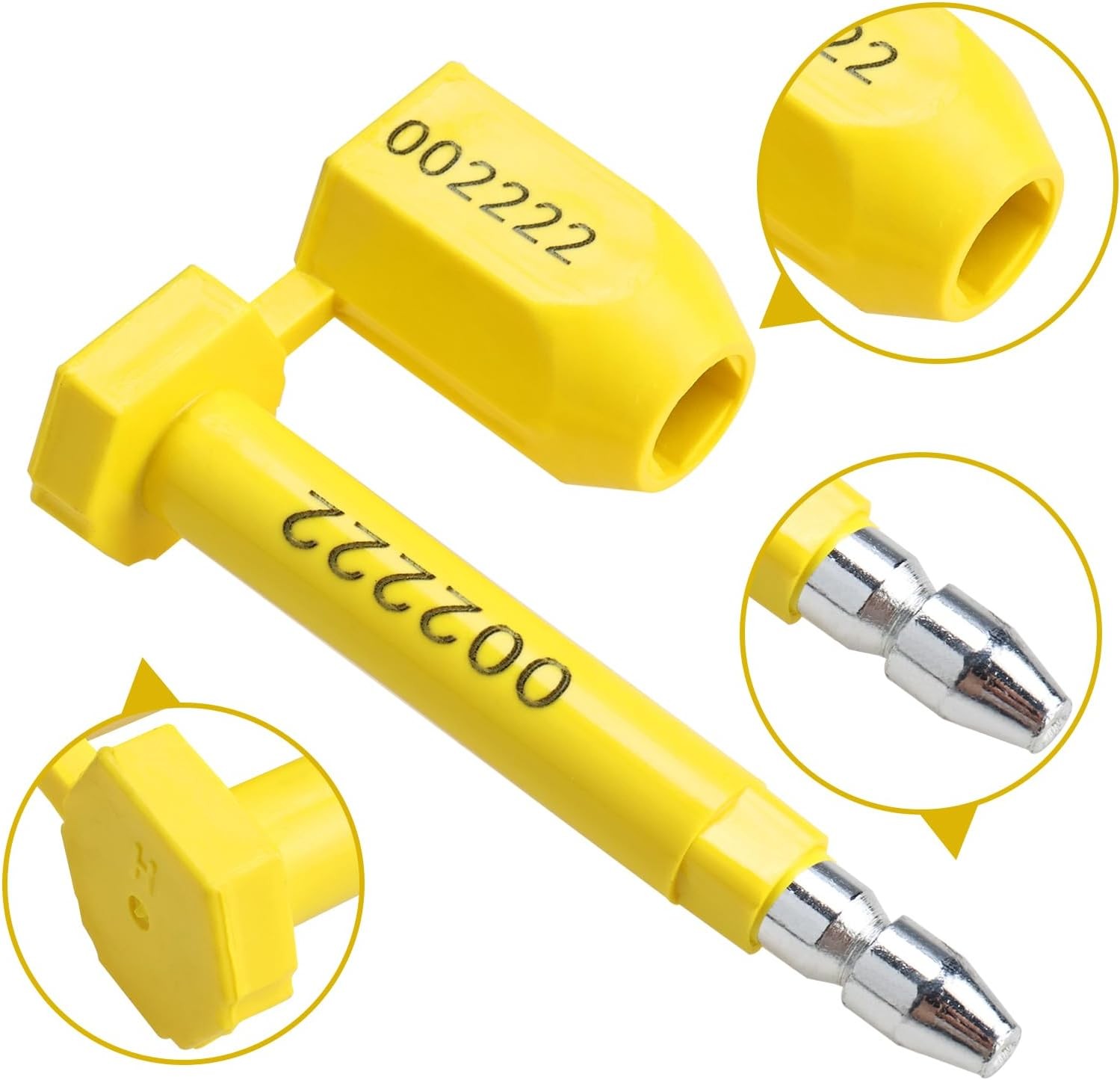 100Pcs Bolt Seal High Security Shipping Seal for Cargo Containers Truck Trailers