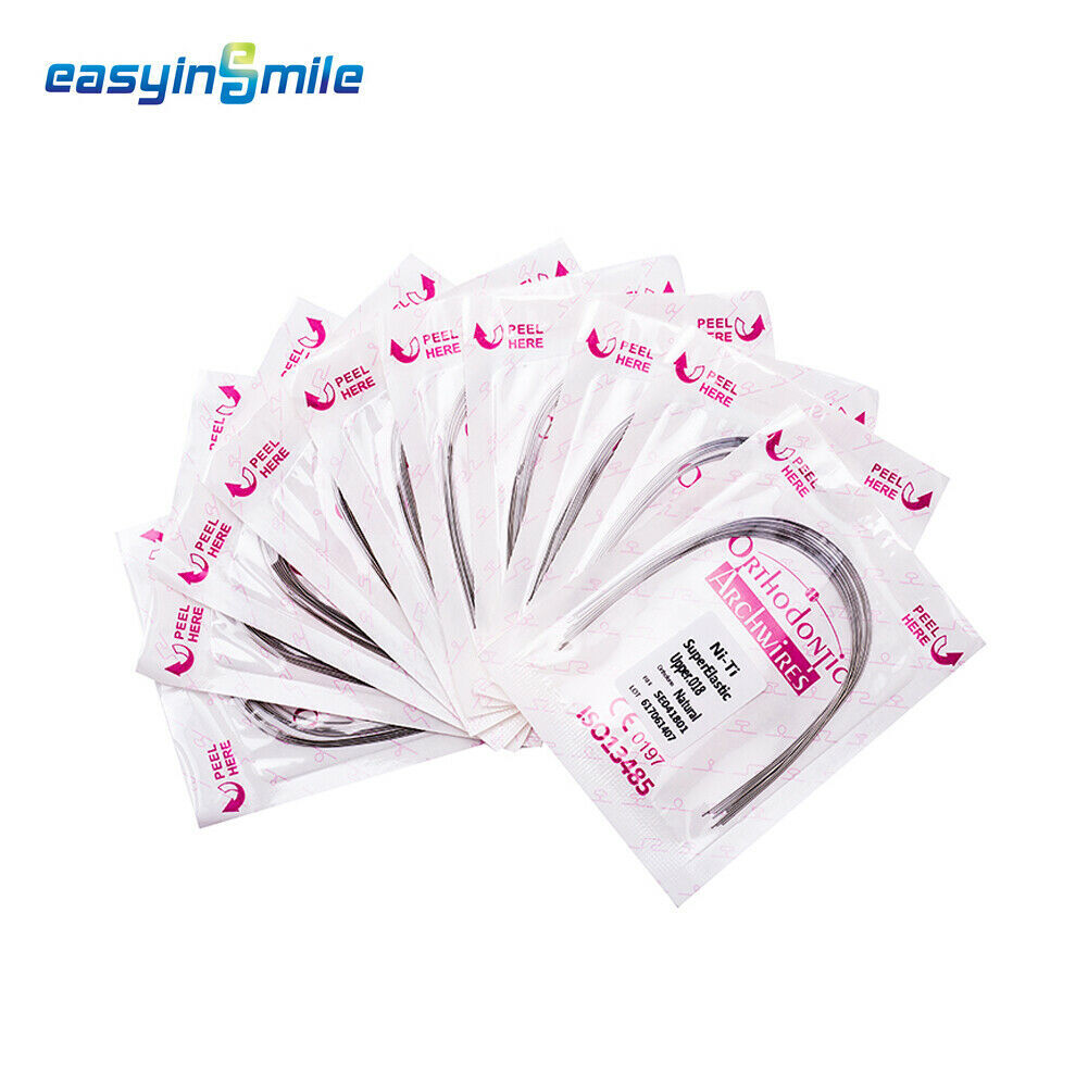 100pcs Dental Orthodontic NITI Arch Wires round natural super elastic Wire 16/20