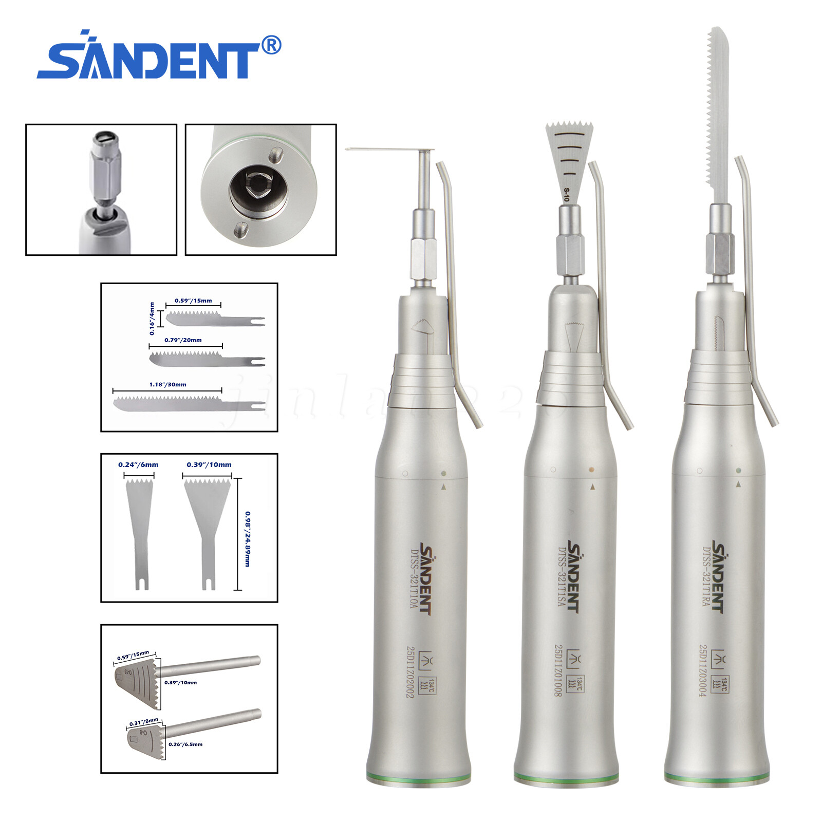 SANDENT Dental Brushless Electric LED Micro Motor /Micro Saw Surgical Handpiece